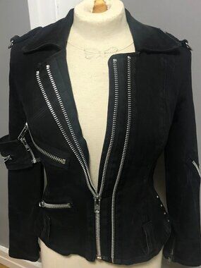 Lip Service Y2K Goth Punk Black Jacket SMALL MEDIUM